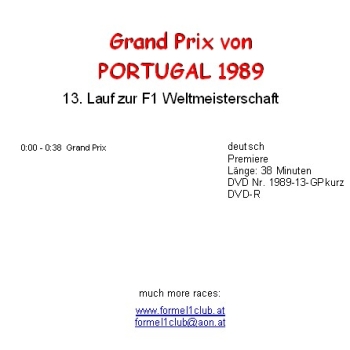 1989 13 Portugal / Estoril; Zusammenfassung