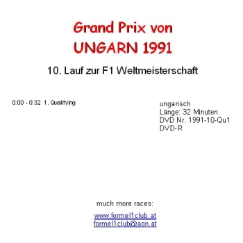 1991 10 Qualifying  Ungarn Budapest