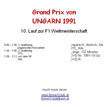 1991 10 Qualifying,... Ungarn Budapest