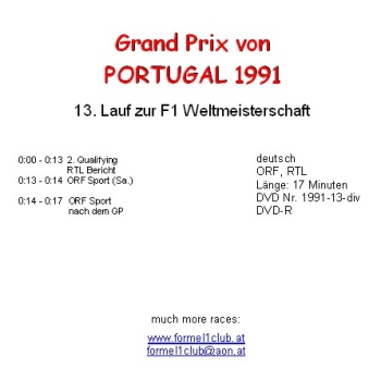 1991 13 Qualifying,... Portugal Estoril