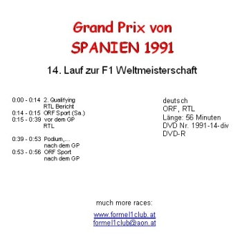 1991 14 Qualifying,... Spanien Barcelona