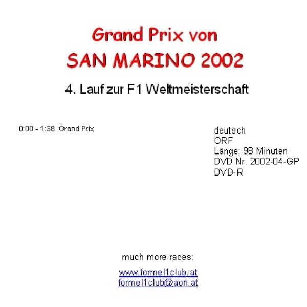 2002 04 San Marino / Imola
