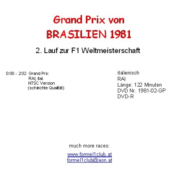 1981 02 Brasilien / Rio; italienisch