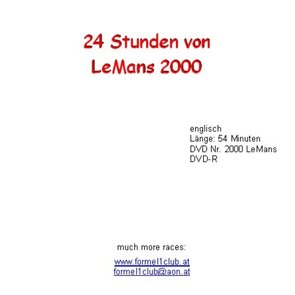 2000 Le Mans 24h