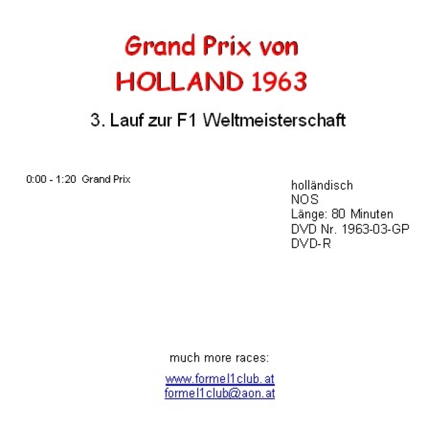 1963 03 Holland / Zandvoort