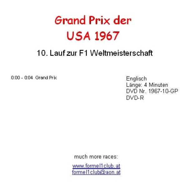 1967 10 USA / Watkins Glen