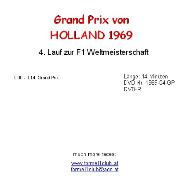 1969 04 Holland / Zandvoort
