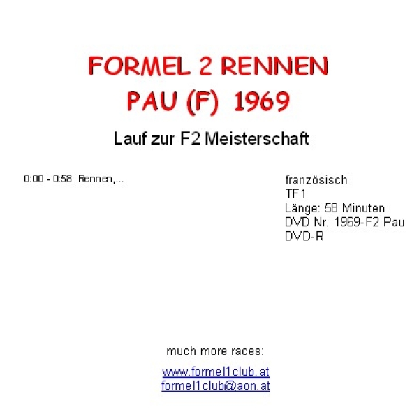1969 F-2 Rennen in Pau (F) mit Rindt, Stewart, Cevert, Beltoise,
