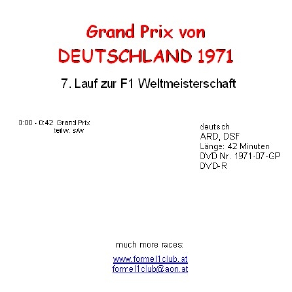 1971 07 Deutschland / Nürburgring