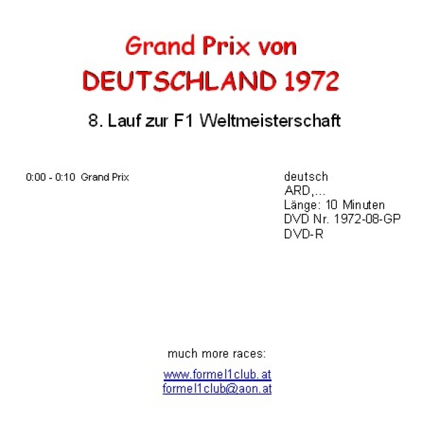 1972 08 Deutschland / Nürburgring