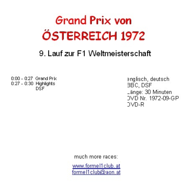 1972 09 Österreich / Zeltweg