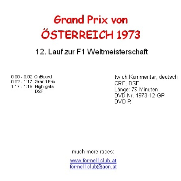 1973 12 Österreich / Zeltweg