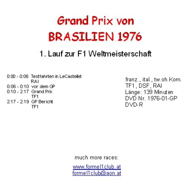 1976 01 Brasilien / Interlagos