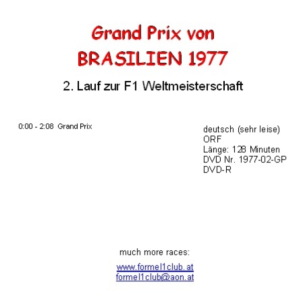 1977 02 Brasilien / Interlagos