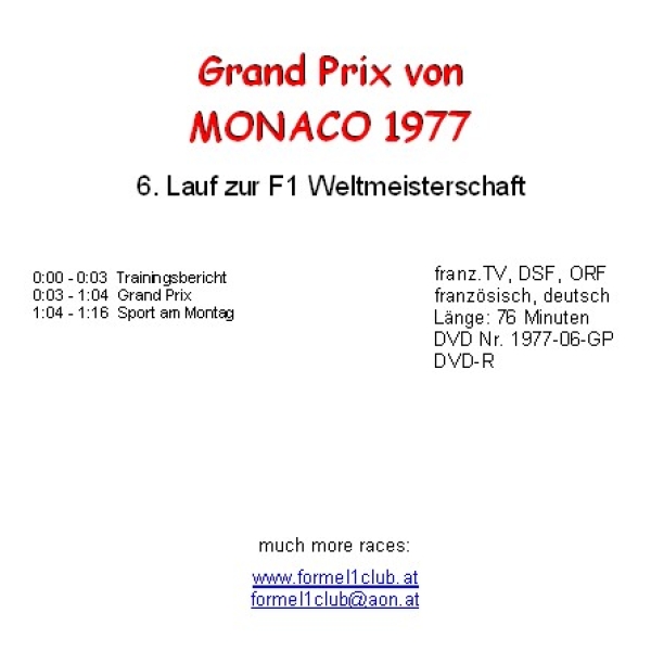 1977 06 Monaco / Monte Carlo