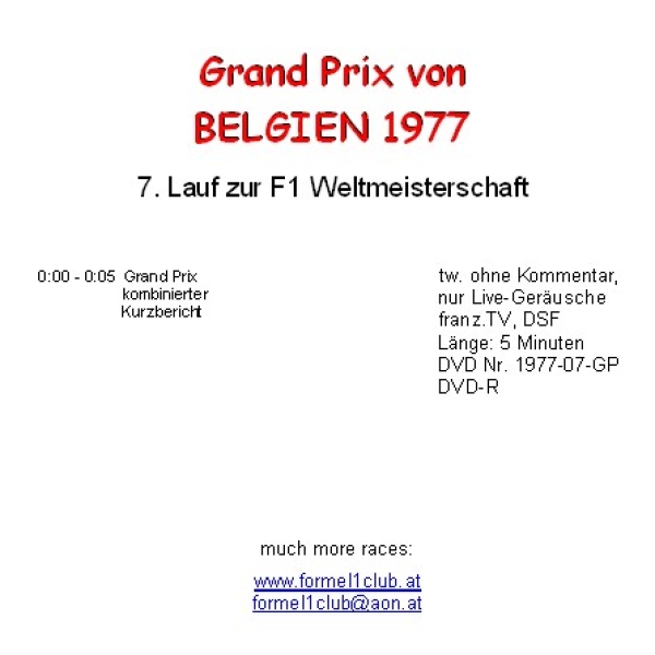1977 07 Belgien / Zolder