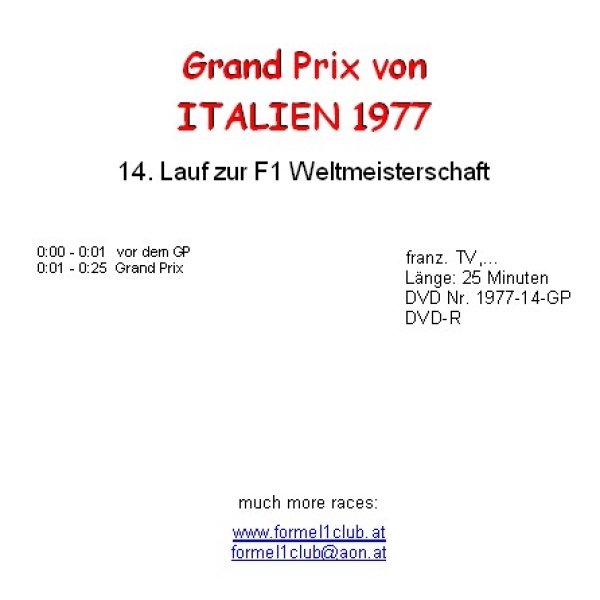 1977 14 Italien / Monza