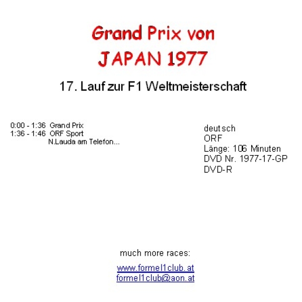 1977 17 Japan / Fuji