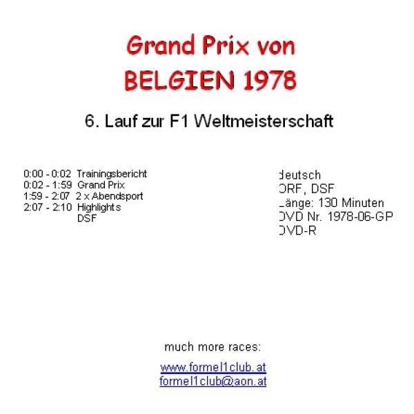 1978 06 Belgien / Zolder