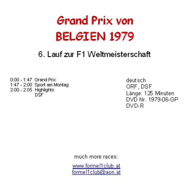 1979 06 Belgien / Zolder