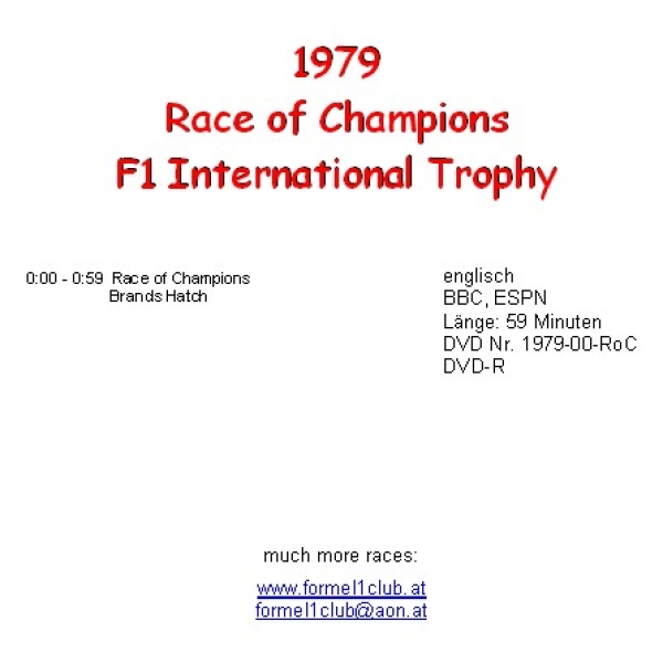 1979-00 Race of Champions / Brands Hatch