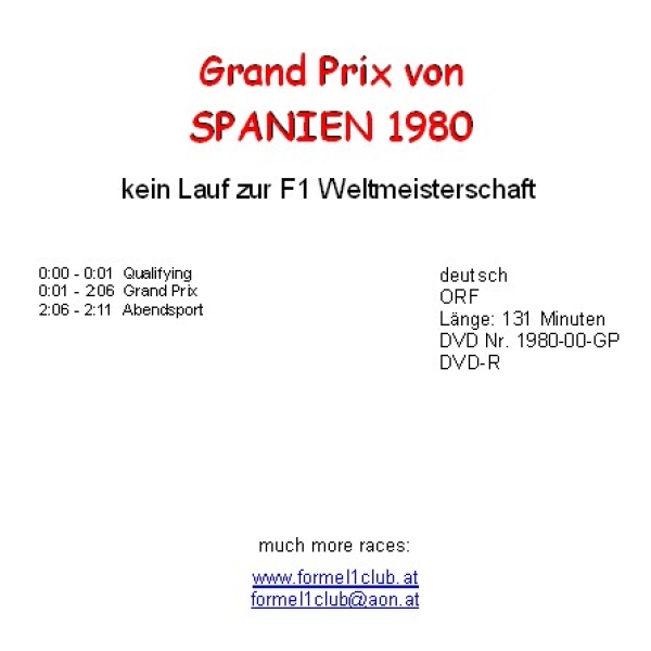 1980 06a Spanien / Madrid Jarama
