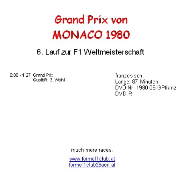 1980 06 Monaco / Monte Carlo; französisch