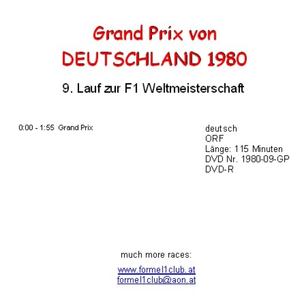1980 09 Deutschland / Hockenheim