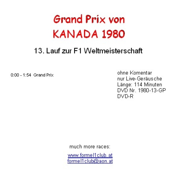1980 13 Kanada / Montreal; voll, oh.Kom.