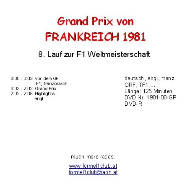 1981 08 Frankreich / Dijon