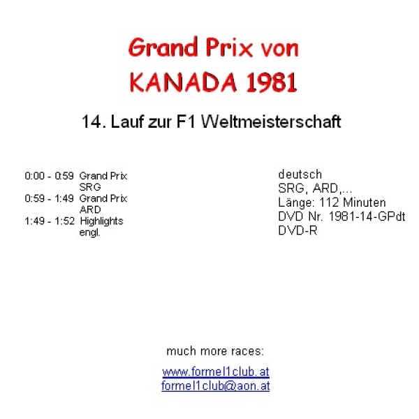 1981 14 Kanada / Montreal; deutsch