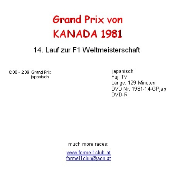1981 14 Kanada / Montreal; japanisch