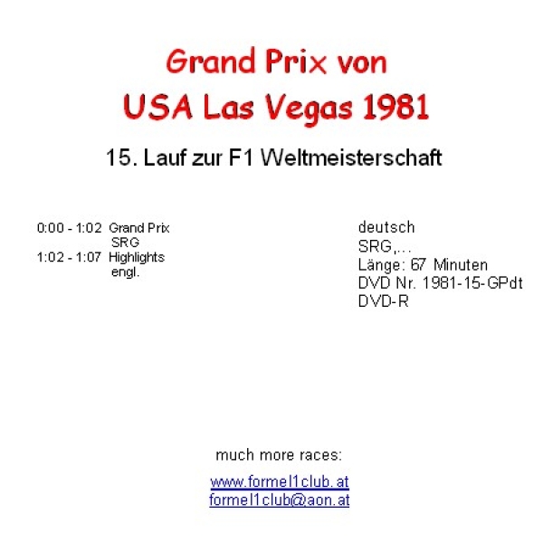 1981 15 USA Mittelwest / Las Vegas; deutsch