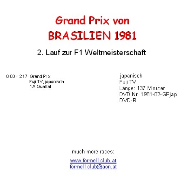1981 02 Brasilien / Rio; japanisch