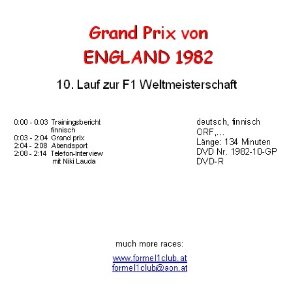 1982 10 England / Brands Hatch