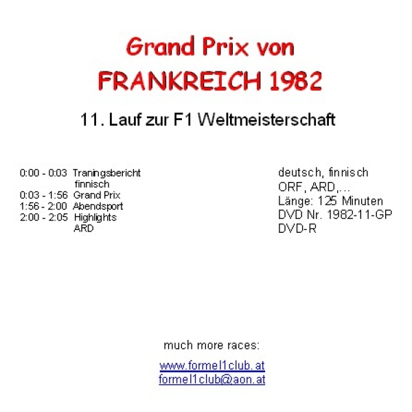 1982 11 Frankreich / LeCastellet