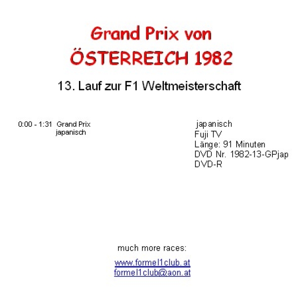1982 13 Österreich / Zeltweg; japanisch