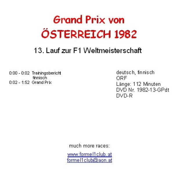 1982 13 Österreich / Zeltweg