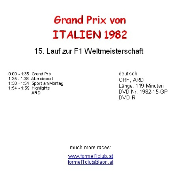 1982 15 Italien / Monza