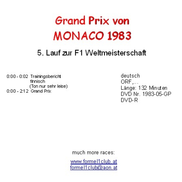 1983 05 Monaco / Monte Carlo
