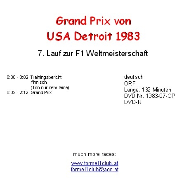 1983 07 USA Ost / Detroit