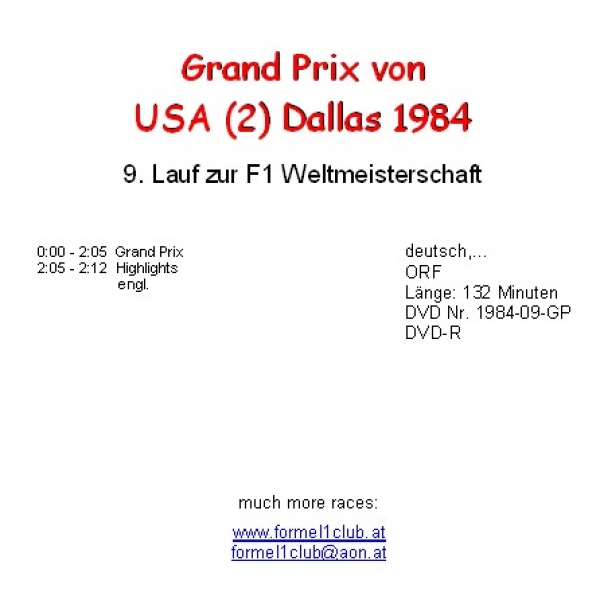 1984 09 USA 2 / Dallas