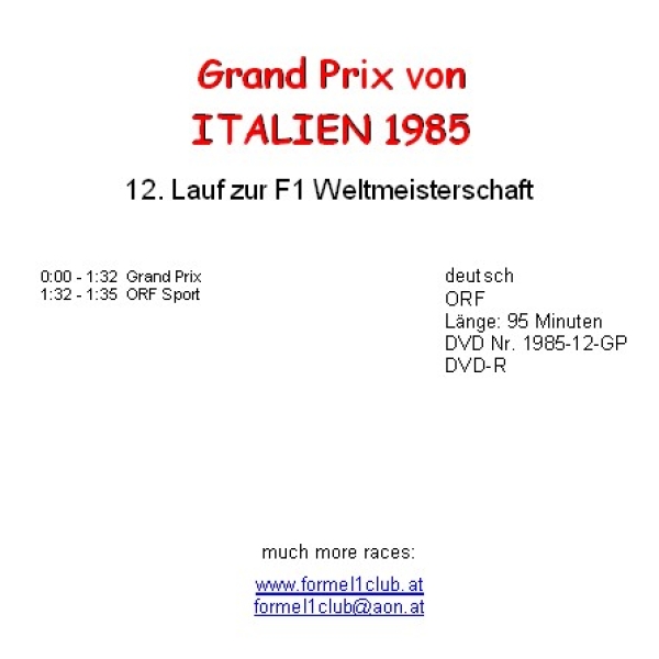 1985 12 Italien / Monza