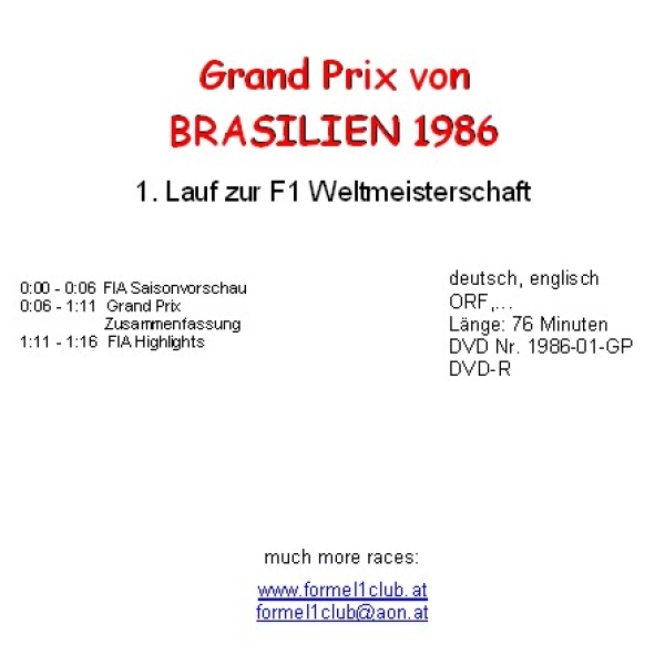 1986 01 Brasilien / Rio; deutsch