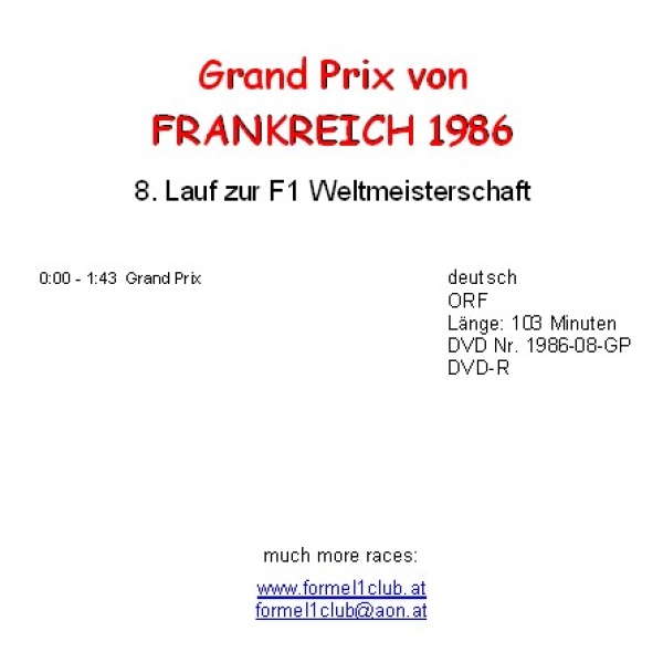 1986 08 Frankreich / LeCastellet; deutsch