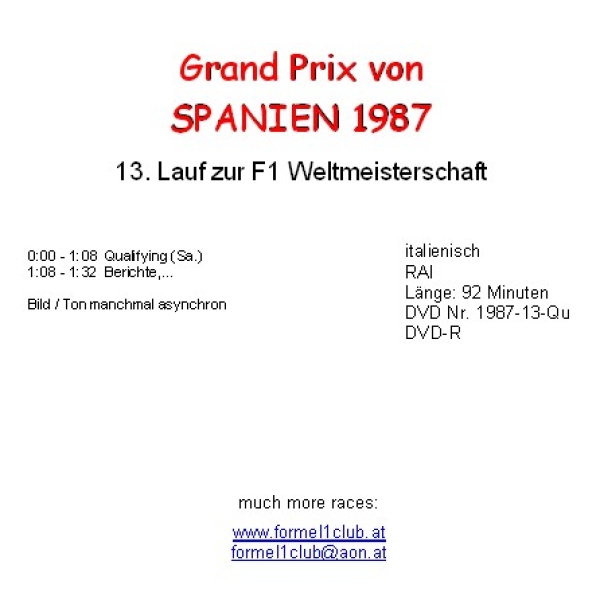 1987 13 Qualifying; Spanien / Jerez