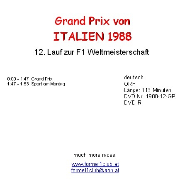 1988 12 Italien / Monza