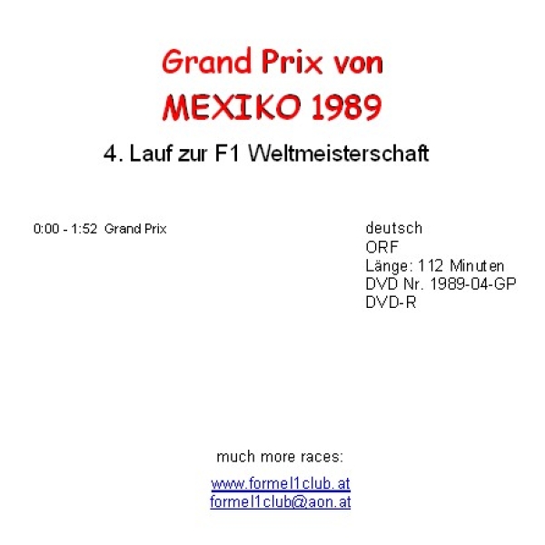 1989 04 Mexiko / Mexiko City