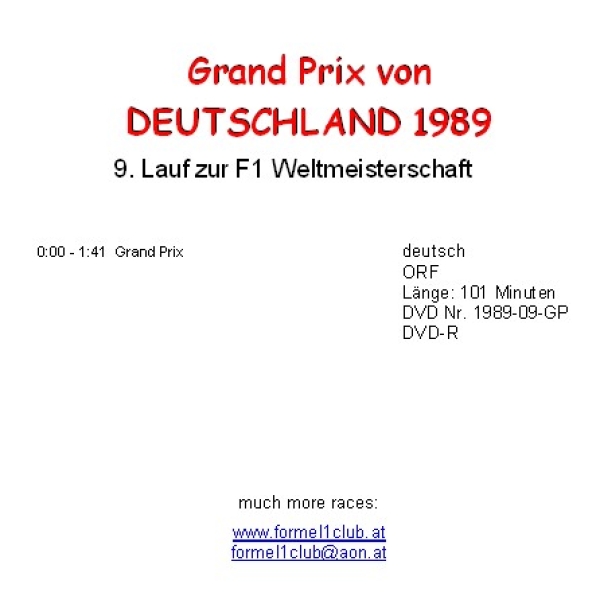1989 09 Deutschland / Hockenheim