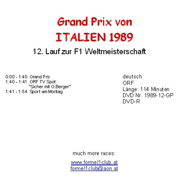 1989 12 Italien / Monza
